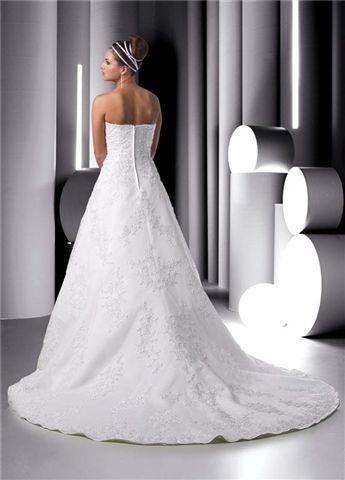  lace overlay a-line wedding dresses